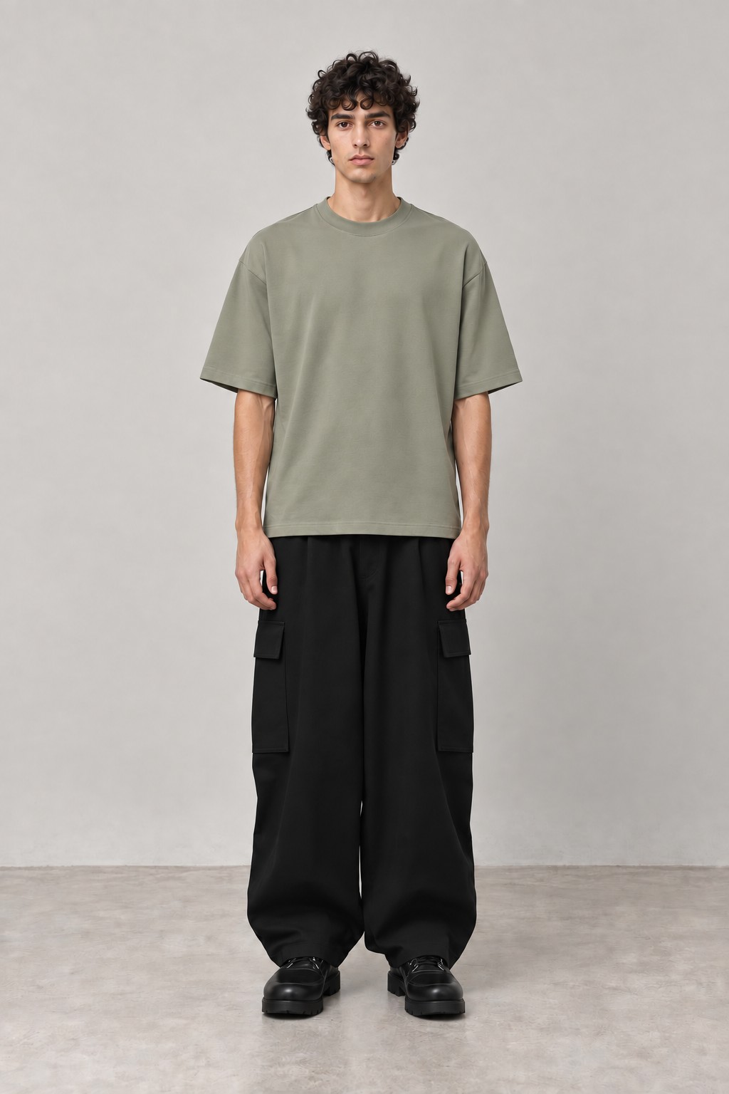 SIGNATURE BLANK T-SHIRT-SAGE