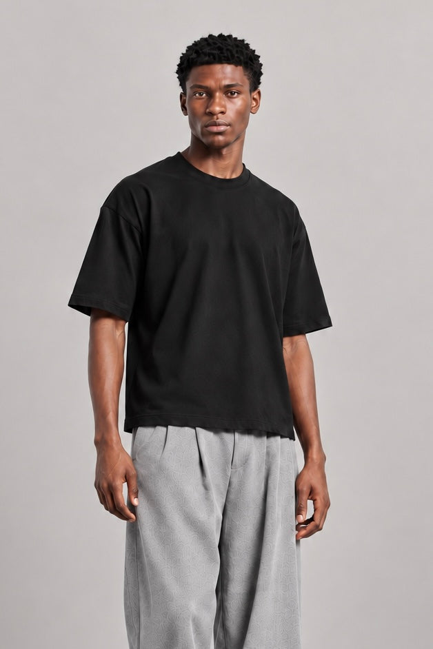 SIGNATURE BLANK T-SHIRT-BLACK