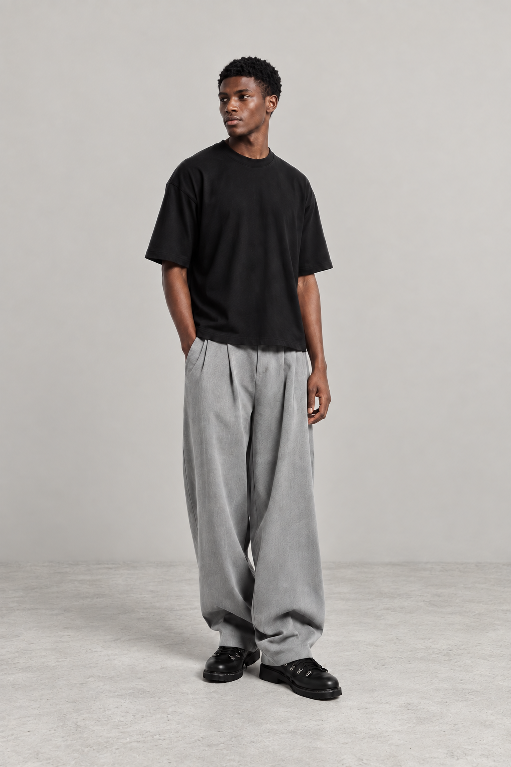 SIGNATURE BLANK T-SHIRT-BLACK