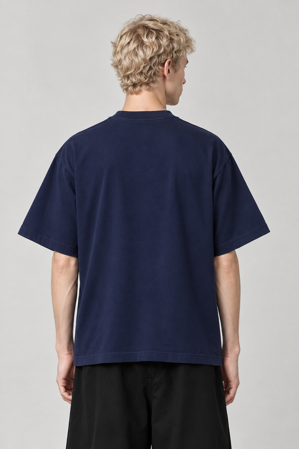 SIGNATURE BLANK T-SHIRT-NAVY